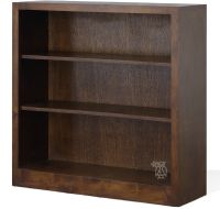 California Made Alder Wood Huntington 36" High Bookcase in Mocha Finish