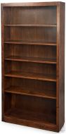 California Made Alder Wood Huntington 72" High Bookcase in Mocha Finish