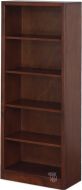 California Made Alder Wood Newport Bookcase in Antique Cherry Finish  24"w x 60"h