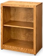 The Amish Crafted Solid Oak Wood Edgewood Bookcase (24″w x 30″h) in Seely Finish is a compact, rectangular bookshelf featuring a central shelf, natural oak wood grain, and an open front—perfect for storing books or small items.