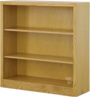California Made Oak Wood Newport Bookcase in Light Finish 36"w x 36"h