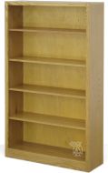 California Made Oak Wood Newport Bookcase in Light Finish 36"w x 60"h