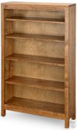 Amish Crafted Solid Rustic Cherry Wood Vienna Bookcase 36"w x 60"h in Tawny Finish