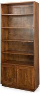 Amish Crafted Solid Maple Wood Modern Willow Glen Bookcase 36"w x 84"h With Doors