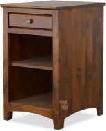 Solid Alder Wood Shaker 1 Drawer Modular Cabinet in Vintage Cherry Finish