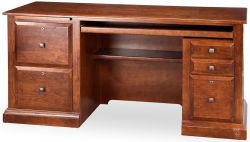 California Made Solid Cherry Wood Classic Style Desk In Deer Creek Finish