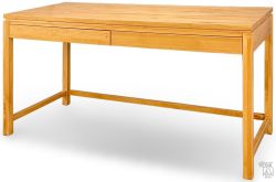 Solid Alder Wood 2 West 2 Drawer Large Writing Desk in Honey Finish
