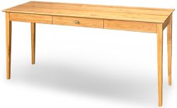 Solid Alder Wood Shaker 64" Writing Table in Natural Finish