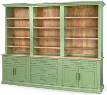 Amish Crafted Solid Maple Wood Bennington Bookcase Wall Unit With Drawers And Doors