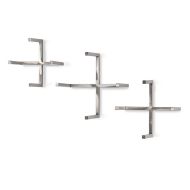 Radley Stainless Steel Wall Hooks Set of Three