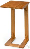 Amish Crafted Solid Rustic Cherry Wood Sofa Mate End Table in Natural Finish