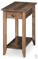 Amish Crafted Solid Maple Wood Sienna Chairside End Table in Cappuccino Finish