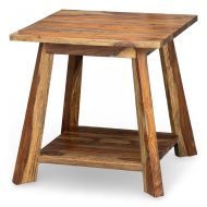 Solid Sheesham Kalispell End Table in Harvest Finish