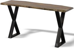 Solid Sheesham & Iron Manzanita Console Sofa Table in Harvest Finish