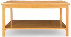 Solid Parawood Wood Portman Small Coffee Table in Glenoak Finish