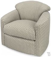 American Made Swivel Glider Upholstered Chair in Zeta Fabric