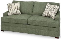American Made Hallie 72" Long Apartment Sofa With Frame & Cushion Upgrade
