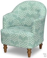 American Made Erin & Ben Collection Arden Club Chair in Pool Stripe Fabric