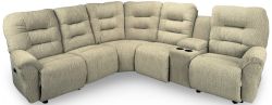 American Made Unity Power Reclining Sectional Sofa in Crypton Fabric