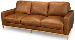 North American Made Hollywood II Sofa in Genuine Top Grain Leather