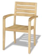 Solid Teak Wood Outdoor Venice Arm Chair