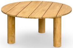 Solid Teak Wood Outdoor Rudolph Round Coffee Table