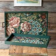 Large Floral Tray