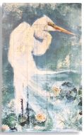 Vintage Style Solid Wood Sign Great Blue Heron