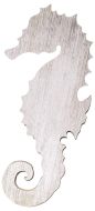 Vintage Style Solid Wood Sign Seahorse 