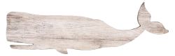 Vintage Style Solid Wood Sign Whale