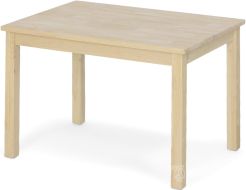 Solid Unfinished Parawood Wood Child Table Unfinished