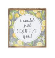 Lemon Wall Decor I Could Just Squeeze You