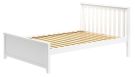 Solid Wood Framed Dover Full Bed in White Finish