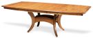 Amish Crafted Solid Tiger Maple Wood Fort Knox Trestle Table  in Caramel Cocoa Finish