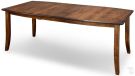 Amish Crafted Solid Maple Wood 82" Long Hatfield Extension Table in Asbury Finish