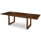 Solid Walnut Wood Voss Extension Trestle Table in Sable Finish