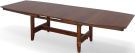 Amish Crafted Solid Character Cherry Wood 118" Long Shenandoah Trestle Extension Table in Michaels Finish