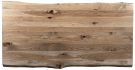 Amish Crafted Solid Rustic Live Edge Hickory Table Top in Double Time Finish - Mix & Match Quick Ship