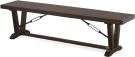 Mahogany Wood Turnbuckle Bench in Tobacco Leaf Finish