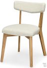 Amish Crafted Solid Maple Wood Wesley Side Chair in Harvest Finish With Performance Fabric