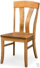 Amish Crafted Solid Rustic Cherry Wood Arco Side Chair in Tawny Finish