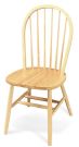 Solid Parawood Wood Windsor Chair in Natural Finish