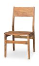 Solid Acacia Portola Side Chair in Walnut Finish