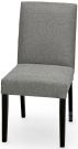 Solid Wood Enna Parsons Dining Side Chair in Grey Fabric