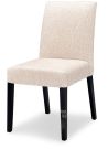 Solid Wood Enna Parsons Dining Side Chair in Tan Fabric
