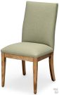 Amish Crafted Solid Maple Wood Secret Garden Upholstered Side Chair in Ice Coffee Finish