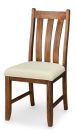 Solid Mango & Walnut Wood Silverdale Side Chair in Russet Finish