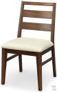Solid Walnut Wood Voss Ladderback Side Chair in Sable Finish