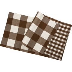 Brown Buffalo Check Table Runner