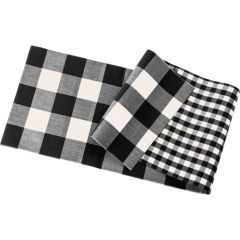 Black Buffalo Check Table Runner